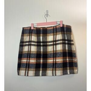 Plaid Mini Skirt Size XXL